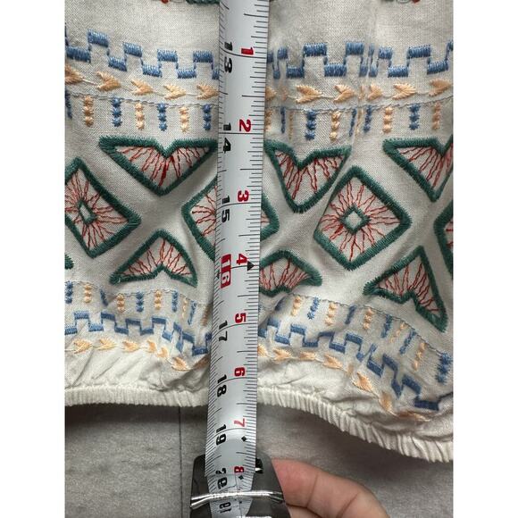 Altar’d State Boho Embroidered Off Shoulder Peasant Top Size M - Picture 7 of 10